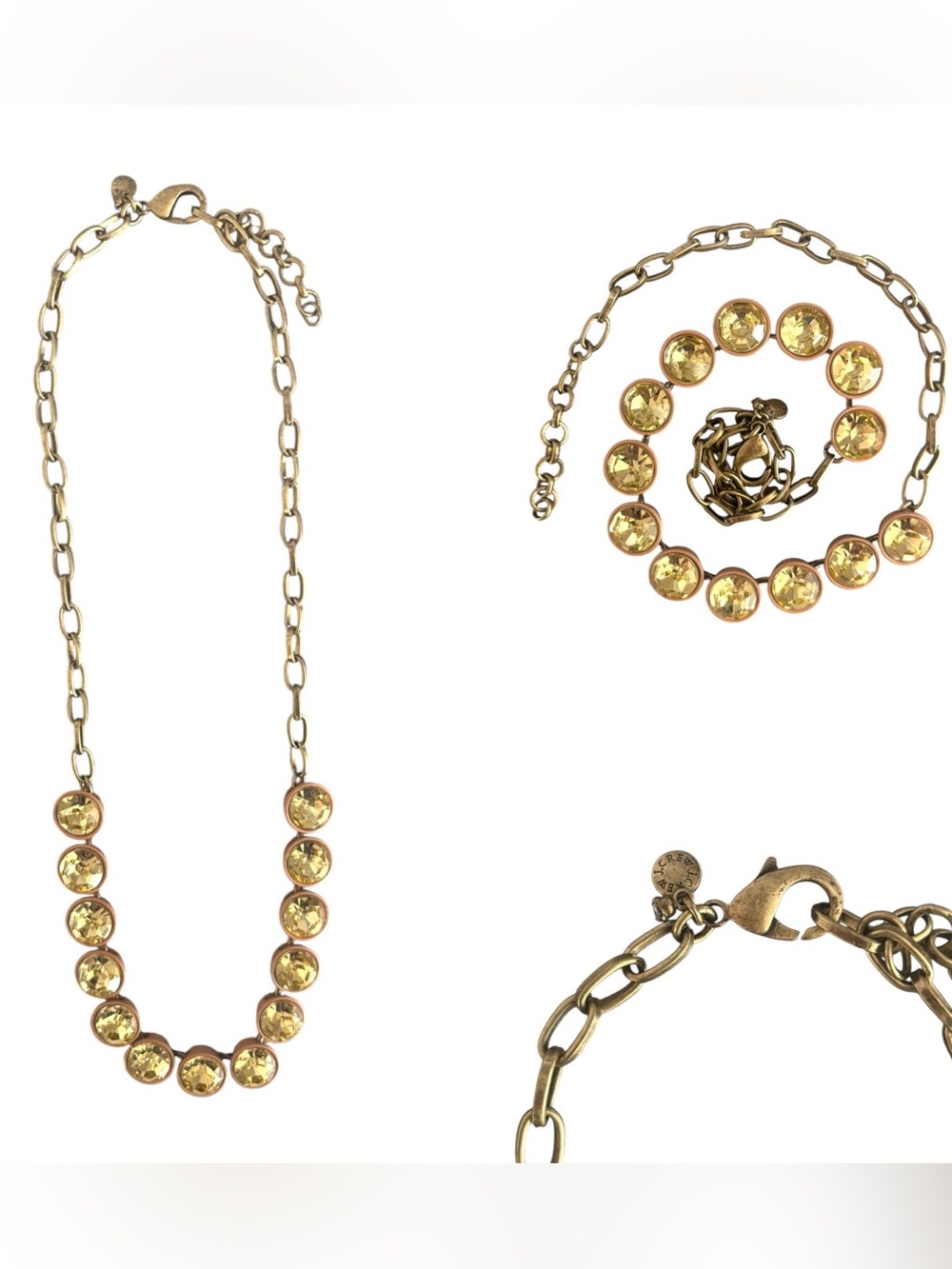 J. Crew Round Jeweled Necklace